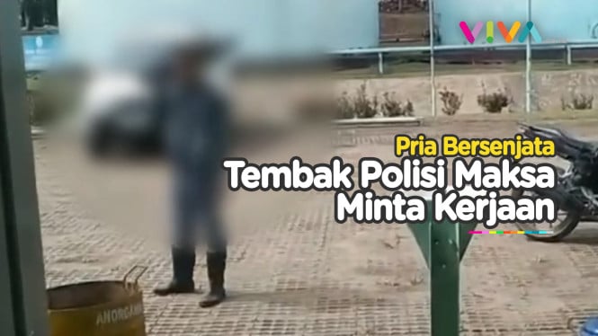 Pria Bersenjata Ngamuk Maksa Minta Kerjaan