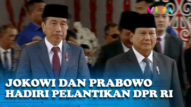 Jokowi Bareng Prabowo Hadiri Pelantikan DPR RI