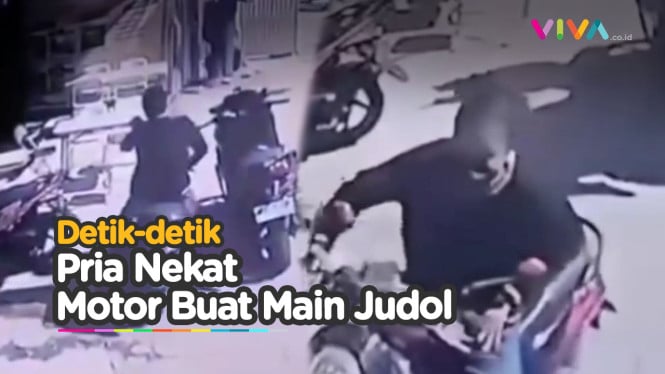 Ketagihan Judol, Seorang Pria Ditangkap Mencuri Motor