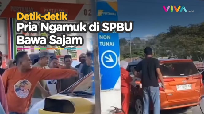 Tak Terima Ditolak Beli Pertalite, Pengendara Mobil Mengamuk