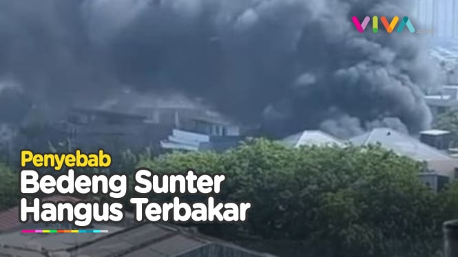 HANGUS! Bedeng di Sunter Terbakar Akibat Korsleting Listrik