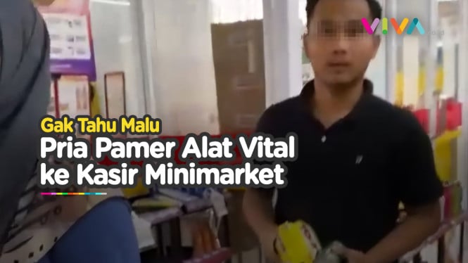 Aksi Gila Pria Pamer Kelamin ke Karyawan Minimarket