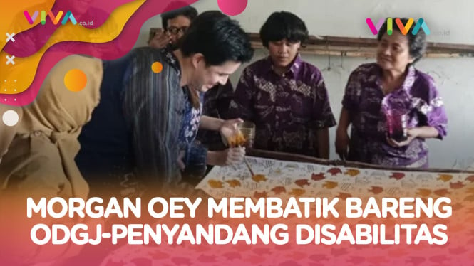 Morgan Oey Takjub Penyandang Kebutuhan Khusus Jago Membatik