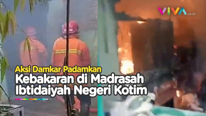 Kebakaran Kantin di Madrasah Ibtidaiyah Negeri Kotim