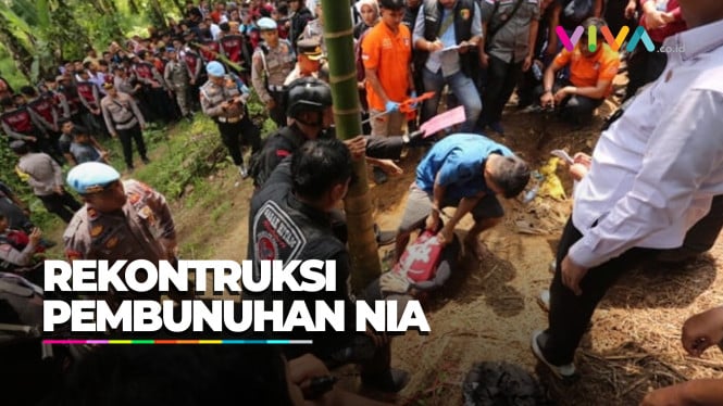 Rekonstruksi Pembunuhan Nia, Ratusan Warga Bersorak