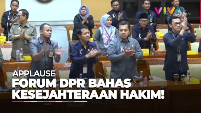 Hakim Geram, Rapat DPR Berubah Riuh Tepuk Tangan