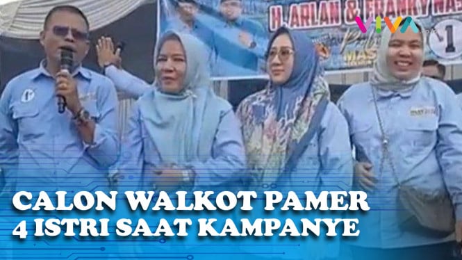 Calon Wali Kota Ini Pamer Punya 4 Istri saat Kampanye