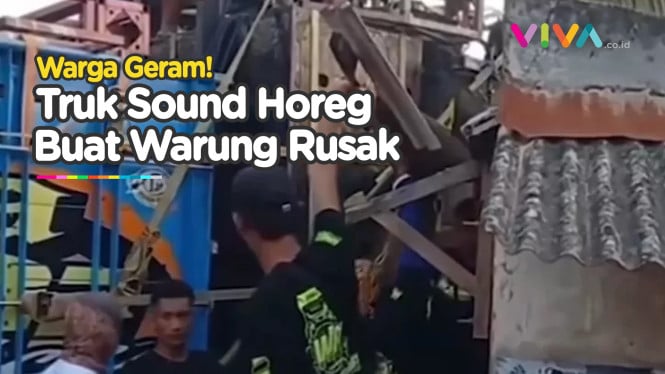 Truk Sound Horeg Bikin Warung Warga Rusak