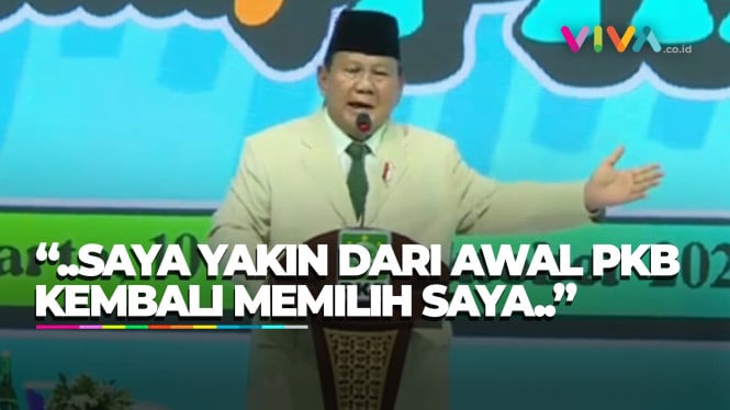 Prabowo: PKB Dukung yang Lain, Tapi Sekarang Bersama Saya