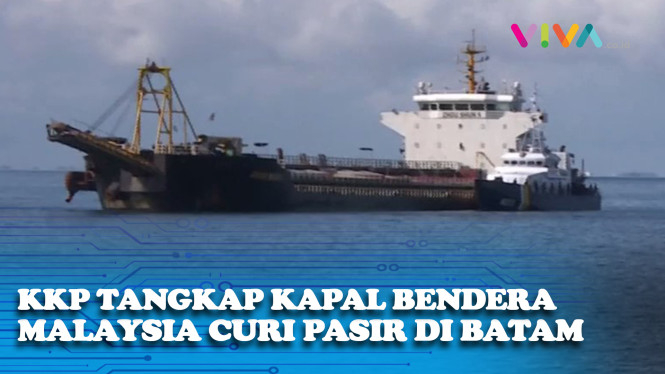 KKP Tangkap Kapal Bendera Malaysia Ketahuan Mencuri di Batam