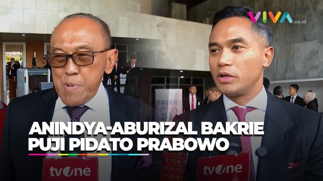 Anindya dan Aburizal Bakrie Puji Pidato Presiden Prabowo