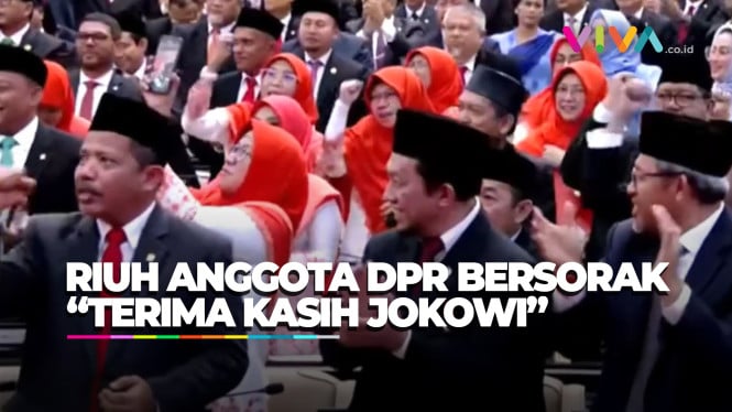 MERINDING! Riuh Terima Kasih Jokowi Oleh Para Anggota DPR