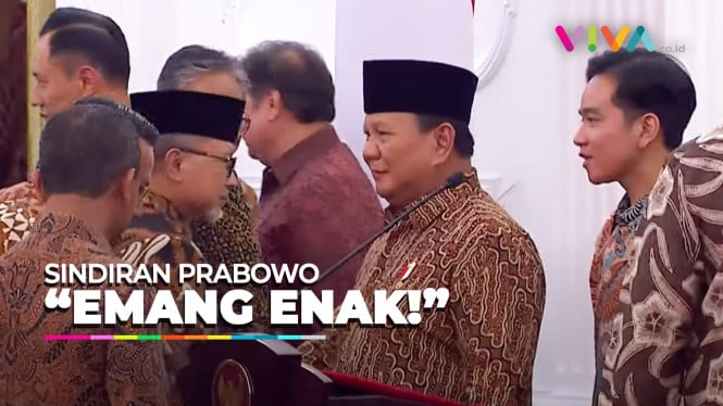 Usai Pengumuman Kabinet, Presiden Prabowo Sindir Menteri