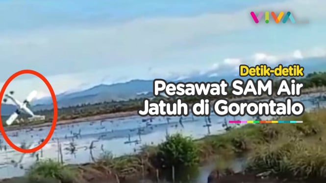 TRAGIS! Pesawat SAM Air Jatuh di Gorontalo