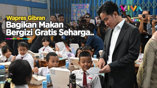 Wapres Gibran Uji Coba Makan Siang Gratis di SD Menteng