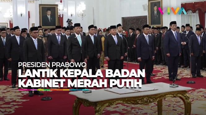 [FULL] Prabowo Lantik Kepala Badan Kabinet Merah Putih