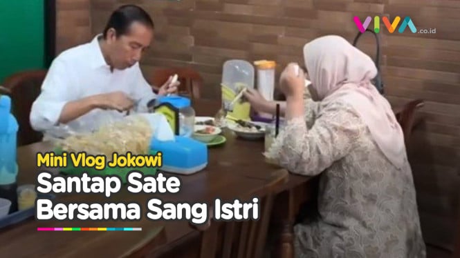 Purna Tugas, Jokowi Santap Sate di Sukoharjo