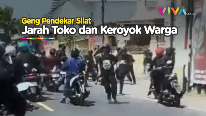 Geng Pendekar Silat Jarah Toko hingga Hajar Warga di Kediri