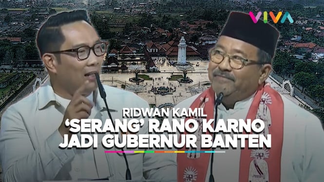 Telak! Ridwan Kamil Sentil Rano Karno Soal Gagal di Banten