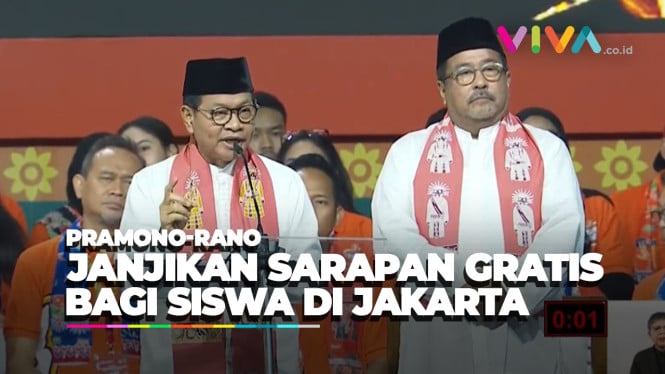 Pramono-Rano Usung Program Sarapan Gratis untuk Siswa Jakart