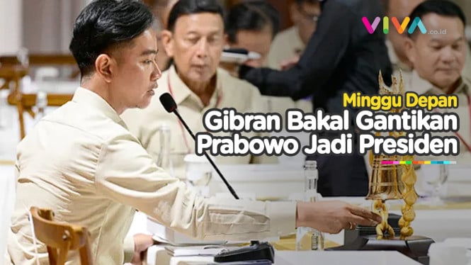 Minggu Depan, Gibran Bakal Gantikan Prabowo Jabat Presiden