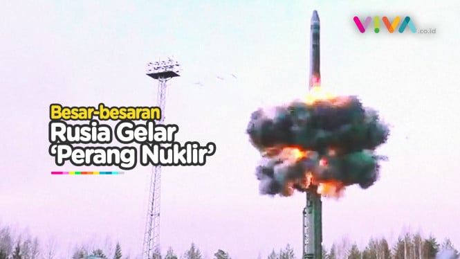 Rusia Unjuk 'Taring' Sebagai Serangan Nuklir Besar-besaran