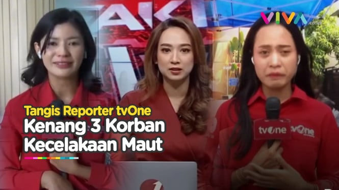 Rekan Media Menangis Kenang 3 Korban Kecelakaan mobil Kru TV