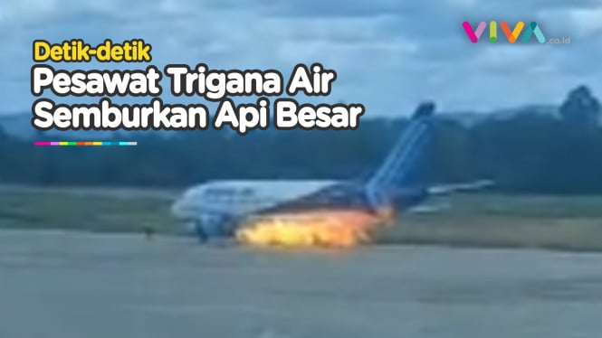 Video Amatir Kepanikan Penumpang Usai Pesawat Semburkan Api