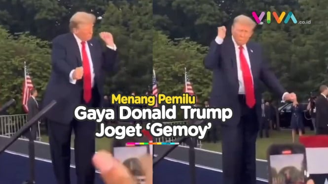 Mirip Prabowo, Gaya Donald Trump Joget 'Gemoy'