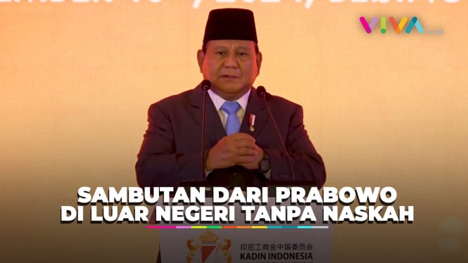 Presiden Prabowo Tolak Sambutan Gunakan Naskah di Beijing