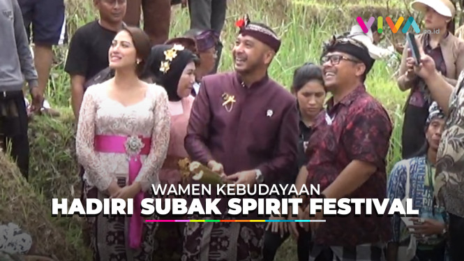 Kunjungi Subak Spirit Festival, Giring Ganesha Disambut Baik