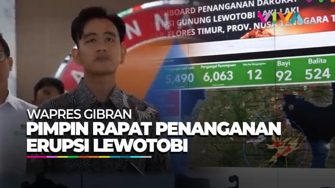 Wapres Gibran Pimpin Rapat Penanganan Erupsi Gunung Lewotobi