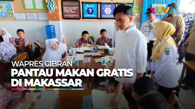 Senyum Gibran Lihat Siswa Lahap Makan Makanan Bergizi Gratis