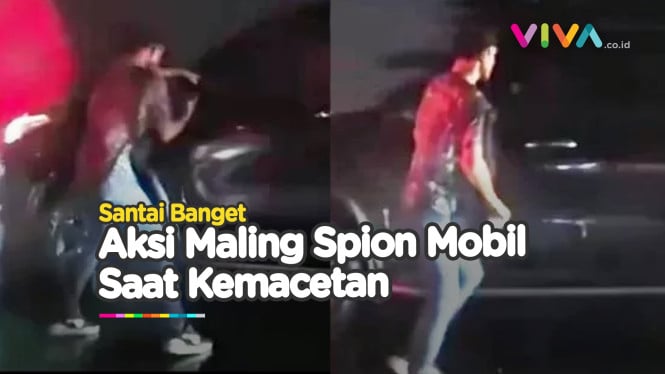 Aksi Nekat Pencuri di Jalan Padat, Untungnya Nggak Seberapa