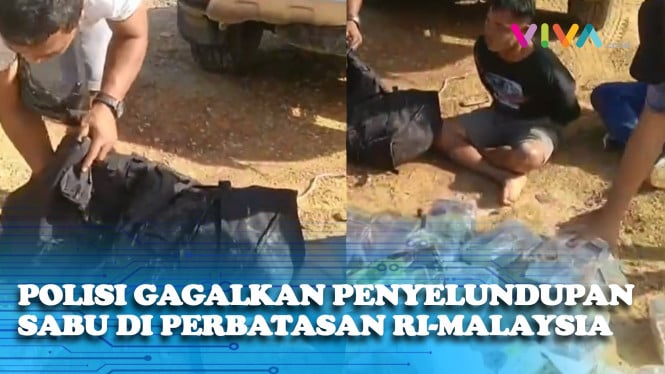 Polisi Ciduk Penyelundupan Sabu di Perbatasan RI-Malaysia