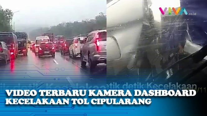 Kamera Tragedi Mobil Bertumpuk dari Kamera Mobil Korban