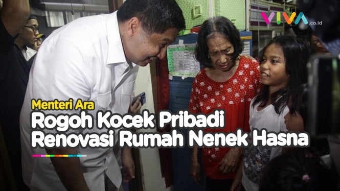 Menteri Ara Rogoh Ratusan Juta Renovasi Rumah Nenek Hasna