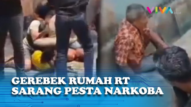 Polisi Grebek Rumah RT yang Jadi Markas Pesta Narkoba