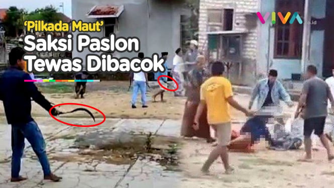 Sadis! Video Saksi Paslon Pilkada Sampang Tewas Dibacok