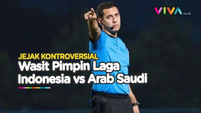 Wasit Laga Indonesia vs Arab, Hobi Keluarkan Kartu Kuning