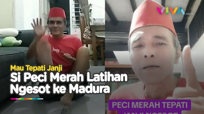 Dicari Se-Indonesia, Si Peci Merah Latihan Ngesot ke Madura