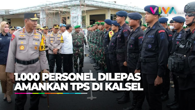 Polda Kalsel Lepas 1.000 Personel Pengamanan TPS