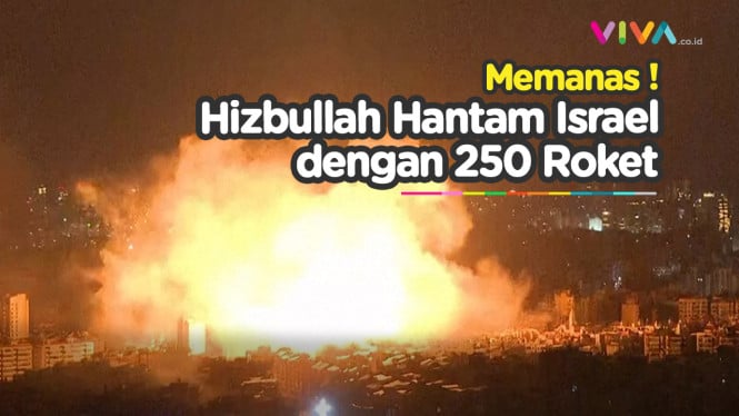 Hizbullah Serang 250 Roket ke Israel! Banyak Korban Jiwa