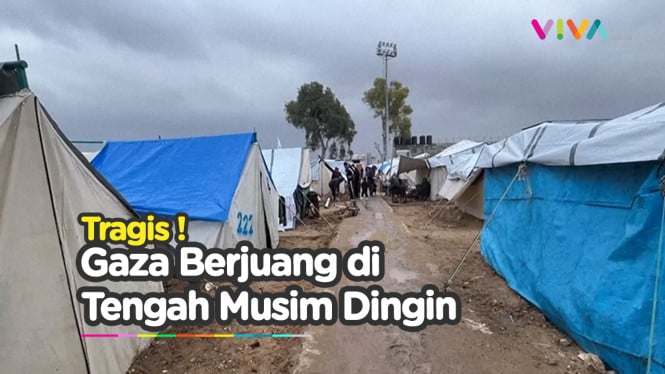 Tragis! Gaza Berjuang di Tengah Musim Dingin