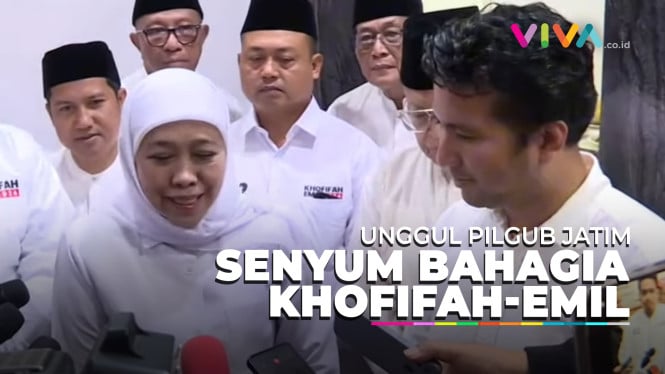 Ini Dia Tanggapan Khofifah Usai Unggul Jauh di Quick Count