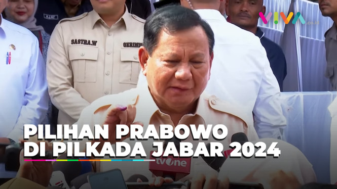 Ditanya Pilih Siapa di Pilkada Jawa Barat, Jawaban Prabowo