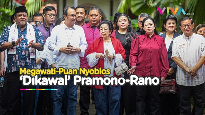 Tarian Tradisional Sambut Megawati-Puan Saat Nyoblos Bareng