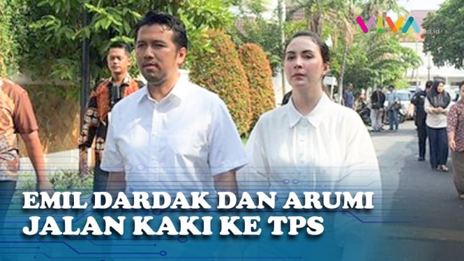 Arumi Bachsin Dampingi Emil Dardak ke TPS