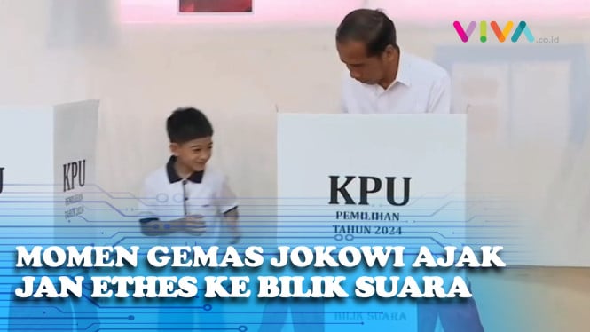 Jokowi-Iriana Ajak Jan Ethes Nyoblos di Solo