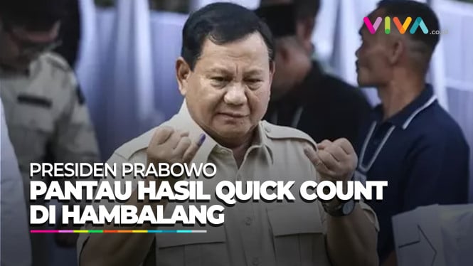 Prabowo Pantau Quick Count di Hambalang